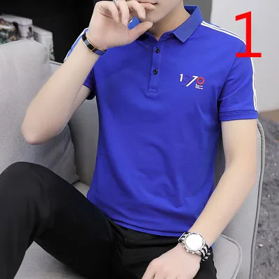 

Men's Men's Lapel Loose Business Mercerized Cotton Summer Short Sleeve T-Shirt