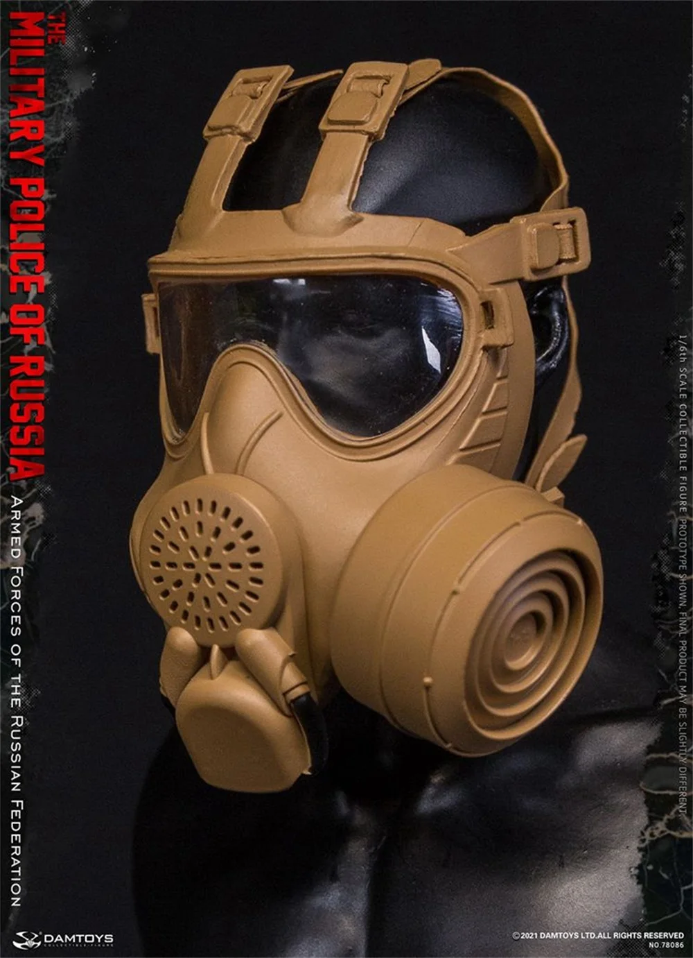 

1/6 DAMTOY DAM 78086 Armed Force of the Russian Federation Military Police Gas Masks Goggles PVC Material For Scene Component