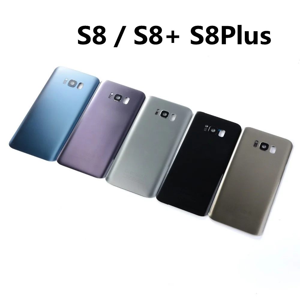 

Оригинал для Samsung S8 G950 SM-G950F G950FD S8 Plus S8 + G955 SM-G955F G955FD стеклянная задняя крышка батарейного отсека