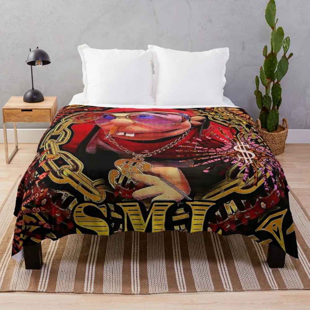 

SML JEFFY RAPPER v3 Throw Blanket Quilt Blanket Retro