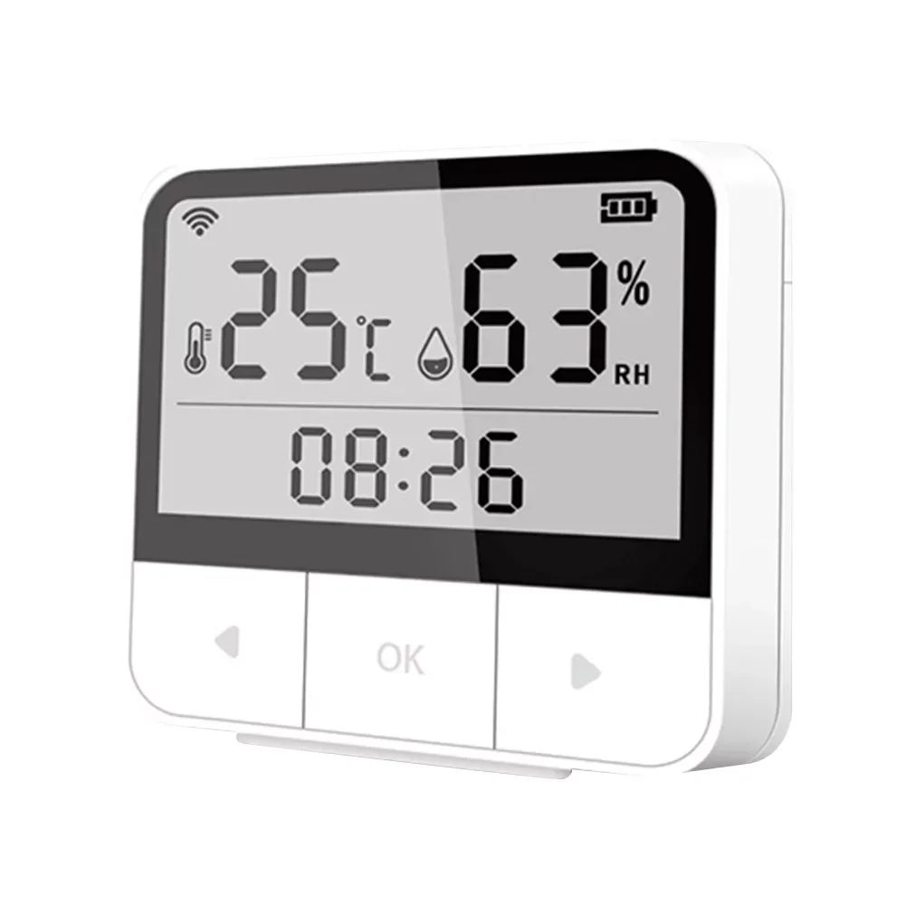 

Children Room LCD Display For Indoor Alarm Smart WIFI High Accuracy Building Automation Temperature Humidity Sensor Durable