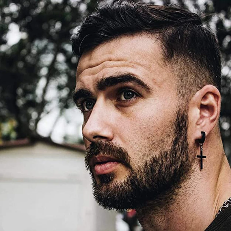 Набор серег-гвоздиков из нержавеющей стали для мужчин и женщин крутые