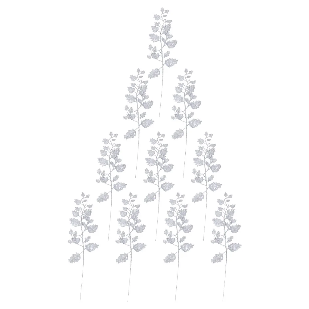 20 шт. золотые ветки деревьев имитация листьев искусственные рождественские