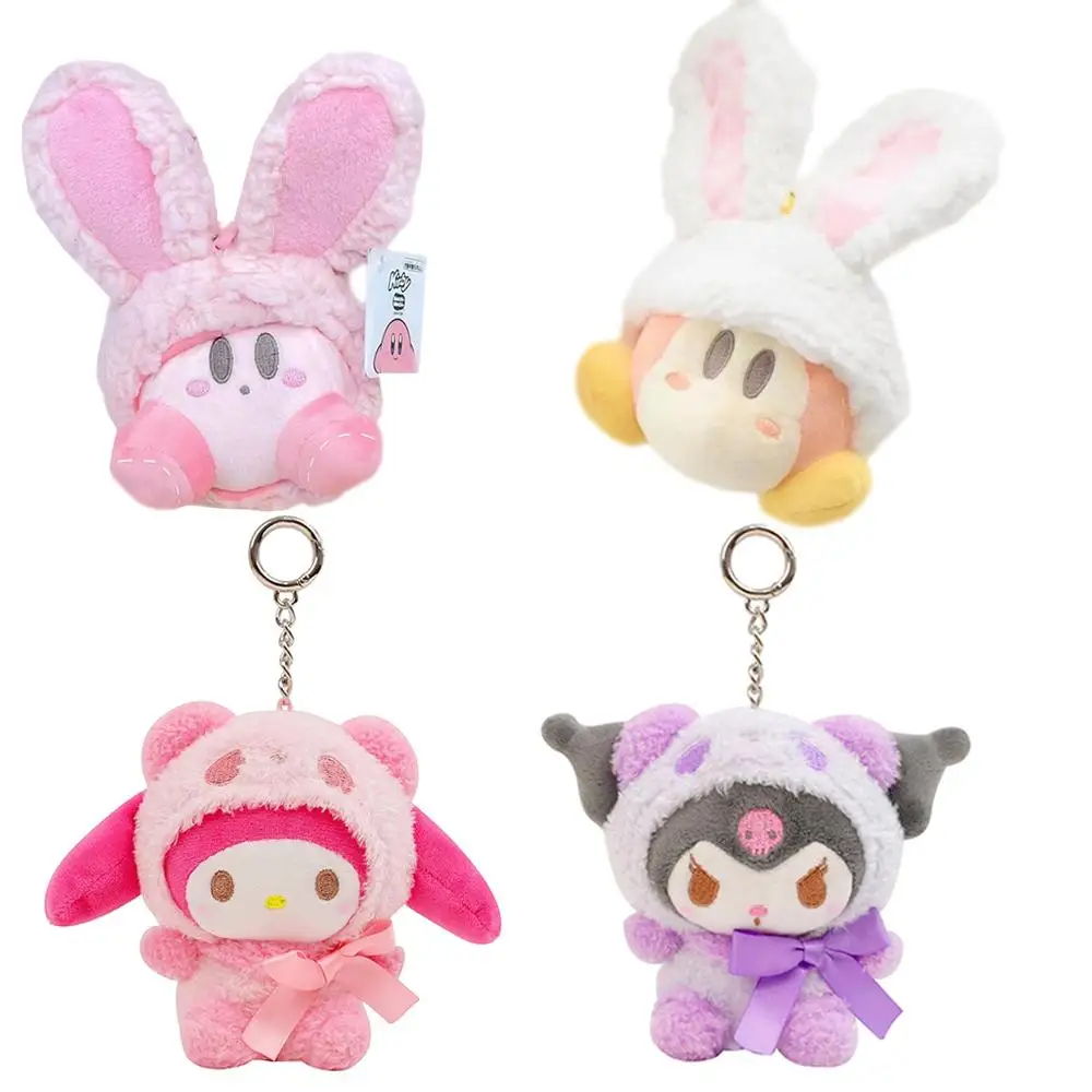 

8-10Cm Plushie Kirby Waddle Dee Anime Kawaii Kuromi Cinnamoroll Plush Doll Bag Pendant Keychain Sanrioed Plush Purin Dog Gift