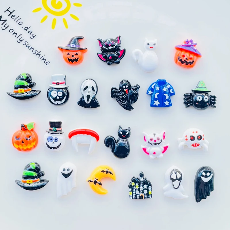 30 шт. новые кавайные забавные мини-кабошоны из смолы с плоской задней