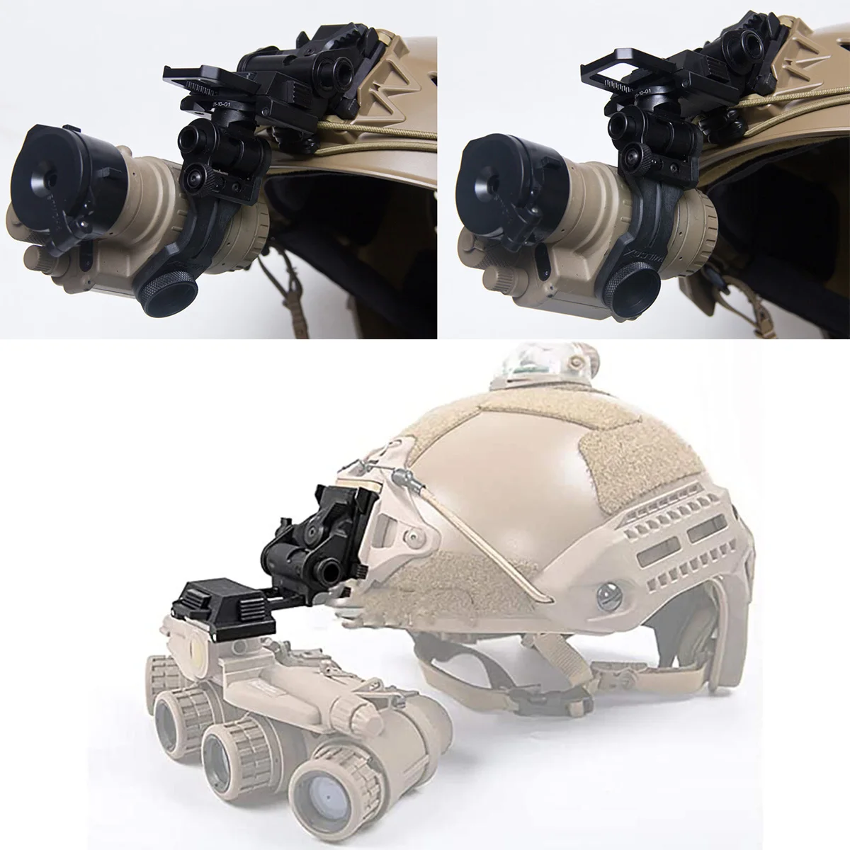 Фото Wilcox Metal L4 G24 L4G24 Крепление NVG JARM Тактический шлем Адаптер для ваз Кожух Бинокулярный мост Обувь «ласточкин хвост» Охота Крепление NVG №3