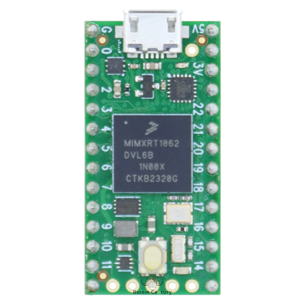 Фото Плата разработки Teensy 4.0 DEV-16997 с микроконтроллером NXP iMXRT1062 600 МГц ARM Cortex-M7, 1 МБ ОЗУ, 2 МБ Flash, оригинальная №1