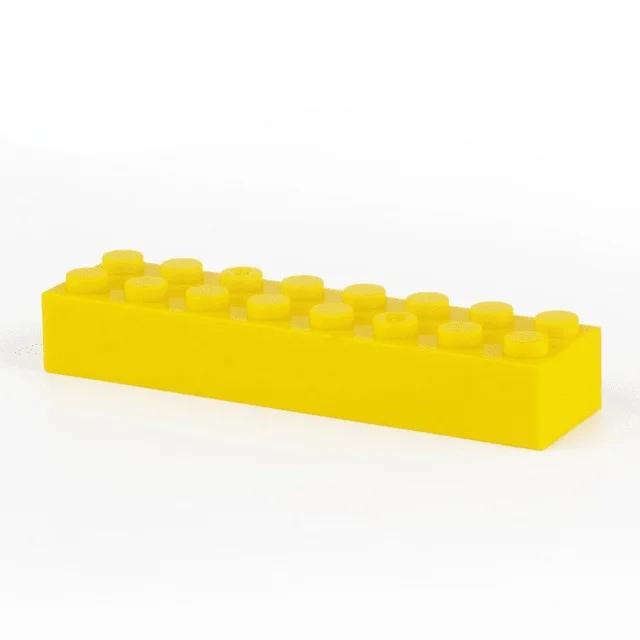 Строительный блок 1X4 1X8 2X6 2X10, желтый кирпич с отверстиями, базовые аксессуары, развивающие креативные совместимые фирменные строительные бл... (art.: 3920bad3cd3da) - 3920bad3cd3da
