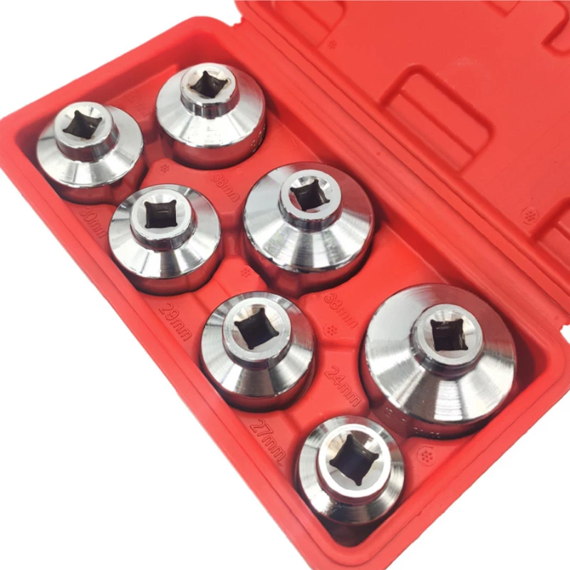 Removal Socket Wrench Tool Set Low Profile 24mm,27mm,29mm,30mm,32mm,36mm,38mm