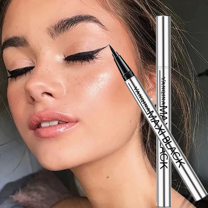 

1PC Professional Black Liquid Eyeliner Long-lasting Waterproof Eye Liner Cosmetic Quick-dry Eyeliner Pen Makeup Beauty Tools