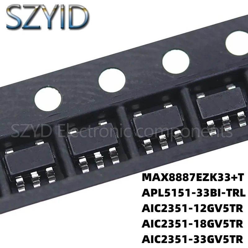 

100PCS SOT23-5 MAX8887EZK33+T APL5151-33BI-TRL AIC2351-12GV5TR AIC2351-18GV5TR AIC2351-33GV5TR