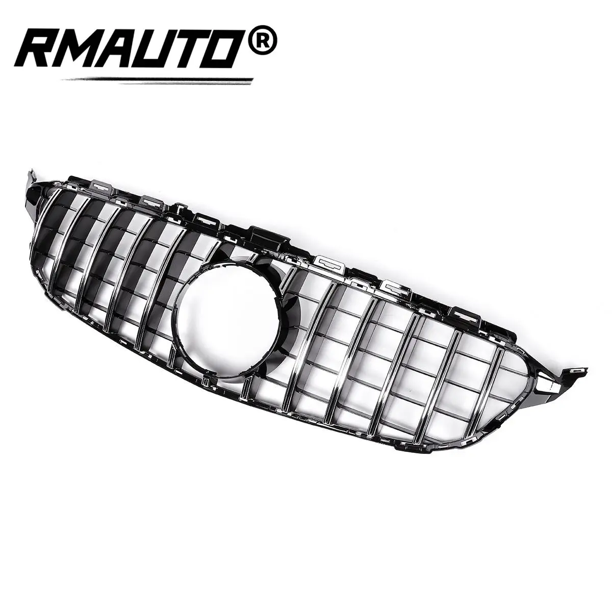 

W205 GT R For GTR For AMG Car Front Bumper Grill Grille For Mercedes For Benz W205 For AMG Look C200 C250 C300 C350 2015-2018