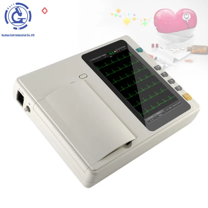 

LCD Display Digital Portable ECG/EKG Machine electroca Portable ECG EKG Machine Electrocardiograph Monitor