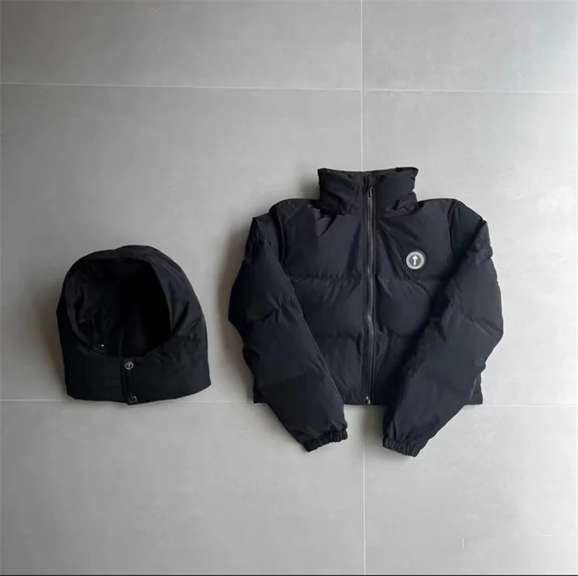 

Трапециевидная Женская одежда, женские куртки, укороченные толстовки Irongate со съемным капюшоном, куртка-пуховик 1:1, лучшее качество, пальто, уличная мода