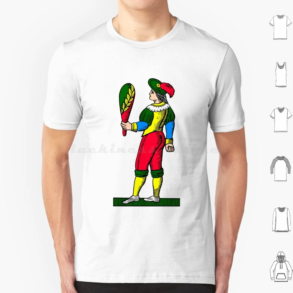 Футболка La Donna Di basoni большого размера 100% хлопок итальянская игра Скопа брискола