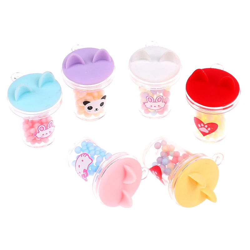 

2 шт./лот 1:12 Миниатюрный Кукольный домик, милые мини-чашки для молока и чая с кошачьими ушками, модель напитков, игрушки для кукольного домика...