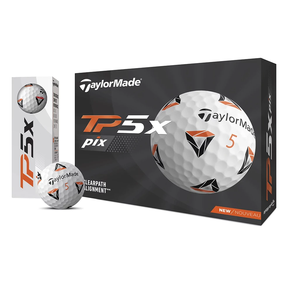 

TaylorMade 2021 TP5x Pix Golf Balls White