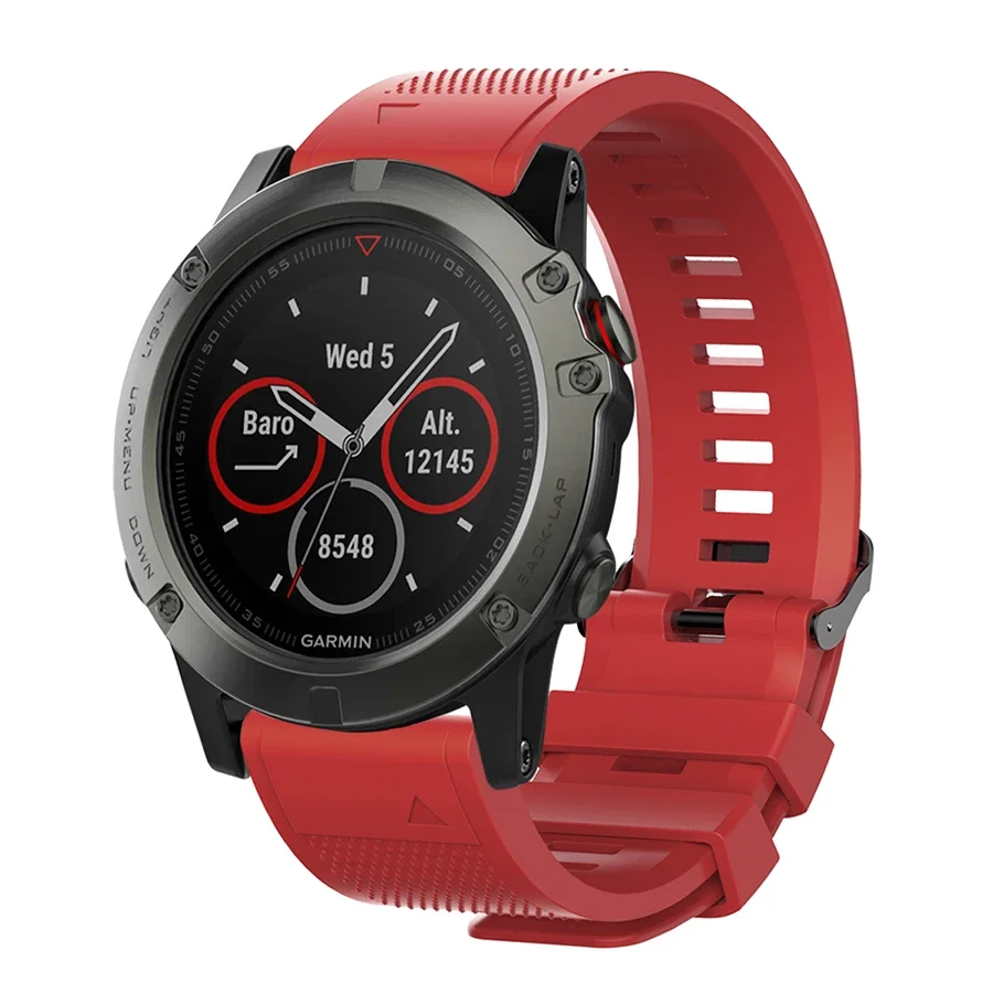 Фото Ремешок для часов 20 22 26 мм для Garmin Fenix 8 43 мм 47 мм 51 мм E 7S 7 7X 6S 6 6X Pro 5S 5 5X Enduro 3 2 Силиконовый ремешок QuickFit Браслет №3