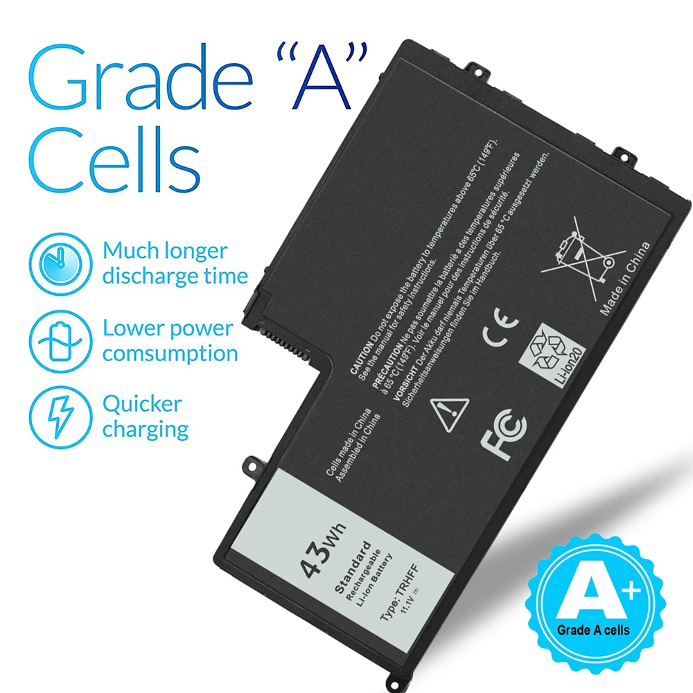LISCN 43 Втч TRHFF Аккумулятор для ноутбука DELL Inspiron 14 5000 5445 5447 N5447 5448 15 5542 5543 5545 5547 N5547 I5547