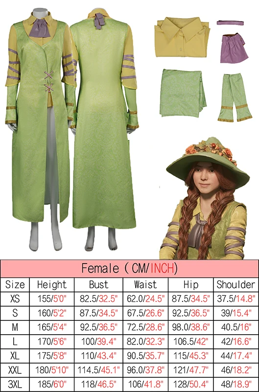 Косплей-костюм ведьмы из Гербологии для женщин