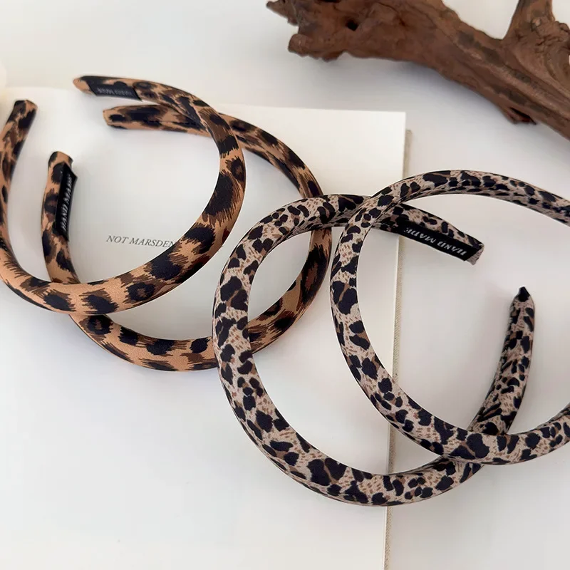 Женская повязка на голову с леопардовым принтом