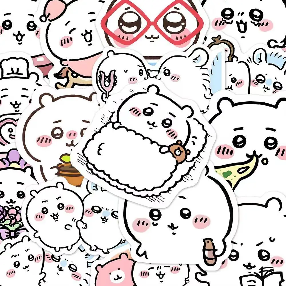 100 шт. милые наклейки Chiikawa супер Q-версии набор смайликов сделай сам книга чехол