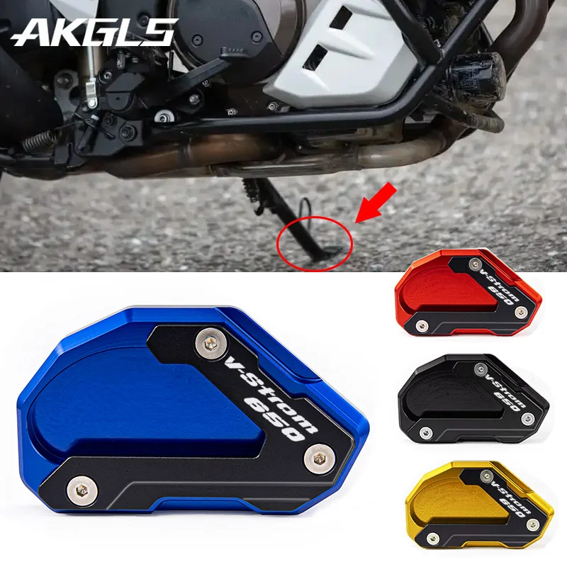 

For SUZUKI V-STROM 650/XT VSTROM 650 DL650 2004-2020 2021 2022 Motorcycle foot support side support extension pad support plate