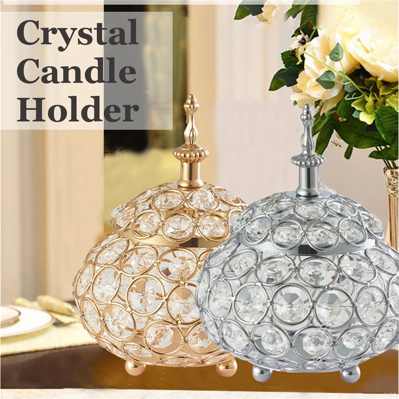 For Home Wedding Table Decorative Candlestick With Lid