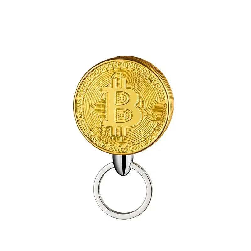 Мини-зажигалка Bitcoin металлическая