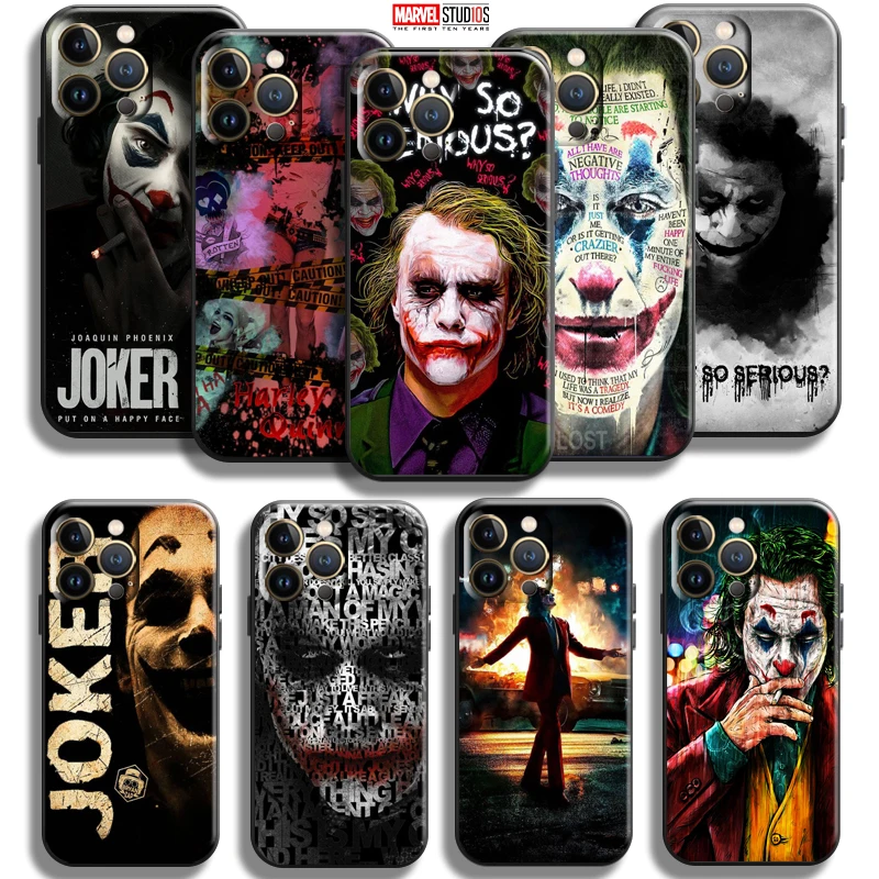 Забавный Джокер клоун для Apple iPhone 13 12 11 Pro Max Mini X XR XS SE 5 5s 6S 7 8 Plus чехол телефона Coque