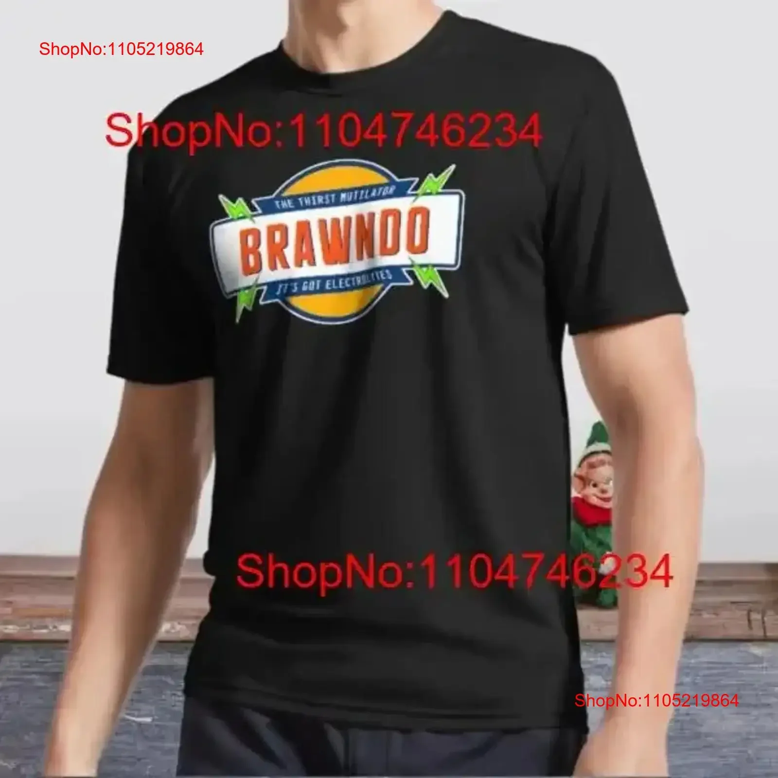 Фото Новая футболка Brawndo с активным логотипом, забавная, размеры от S до 5XL, винтажная, дышащая, удобная, универсальная, повседневная, винтажная №1