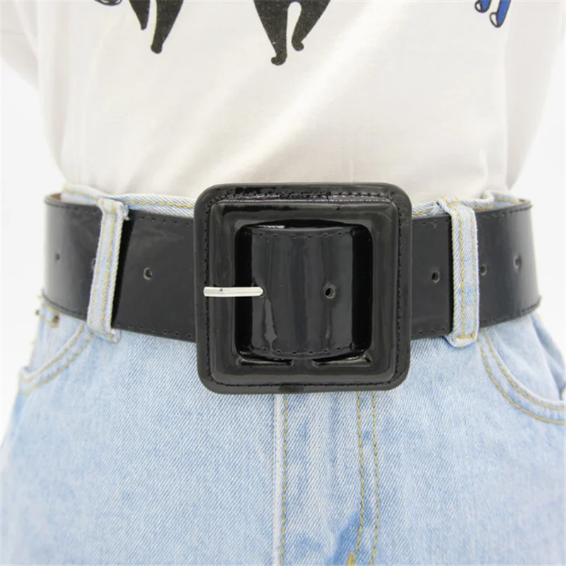 

Fashion Plus Size Belt Ladies Waist Belts For Women High Quality Shinny Patent Leather Ceinture Femme Corset Coat Waistband