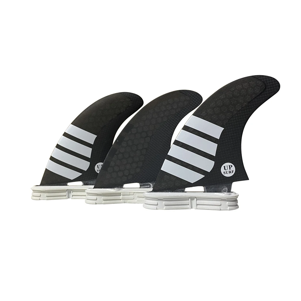 

UPSURF FCS 2 плавники для серфинга с двойными вкладышами 2 м плавники три набора сотовые углеродные двойные вкладыши 2 плавника белый цвет хороше...