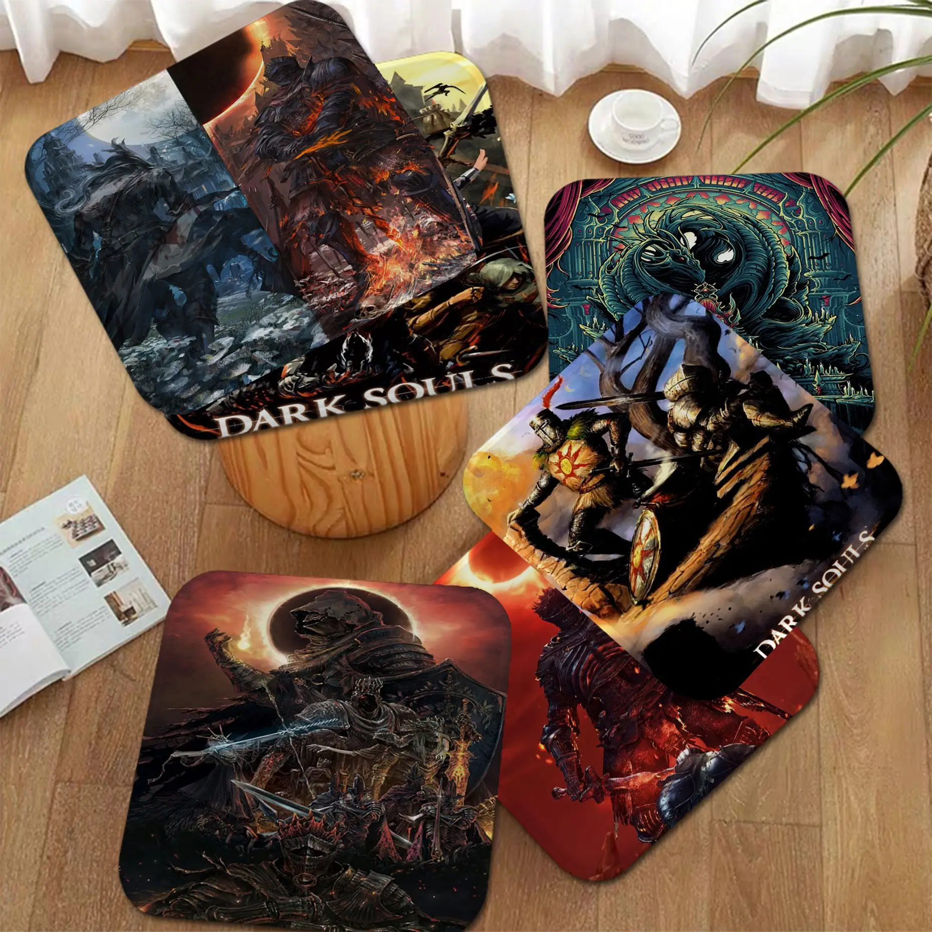 

Dark Souls Modern Minimalist Style Stool Pad Patio Home Kitchen Office Chair Seat Cushion Pads Sofa Seat Outdoor Garden Cushions