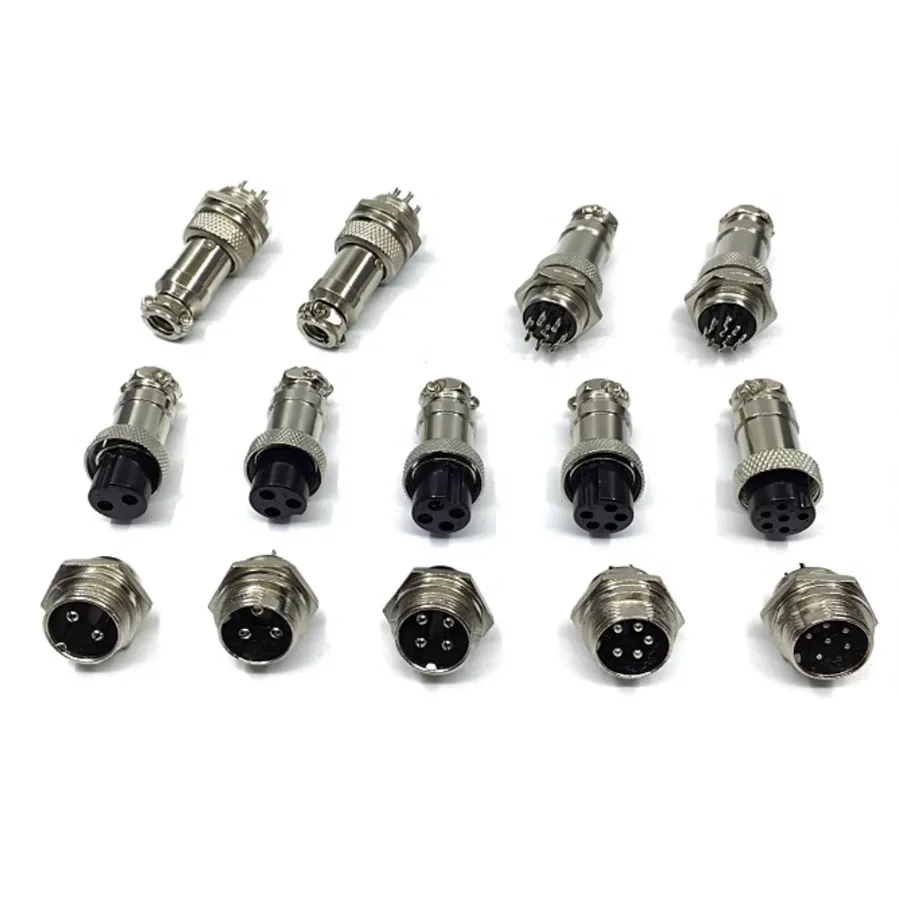 Авиационный Разъем GX16 2-ядерный 3-ядерный 4-ядерный 5-ядерный 6-ядерный 8-ядерный