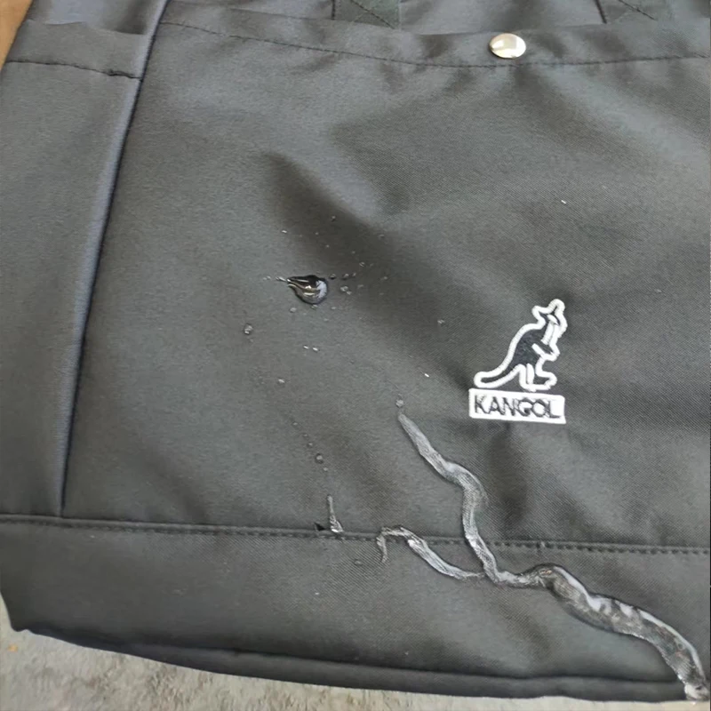 KANGOL Shoulder Bag Nylon Waterproof Crossbody Bags for Men and Women Large Capacity One Shoulder Commuting Zipper Tote Bag