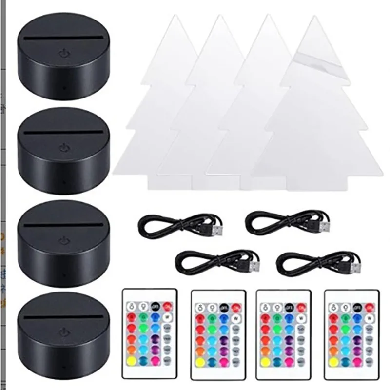 Основа для светодиодной лампы 3D с акриловым листом основа ночного