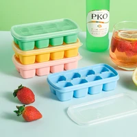 summer home ice tray with lid refrigerator frozen ice box silicone ice cube mold diy chocolate mold biscuit mold kitchen tools
