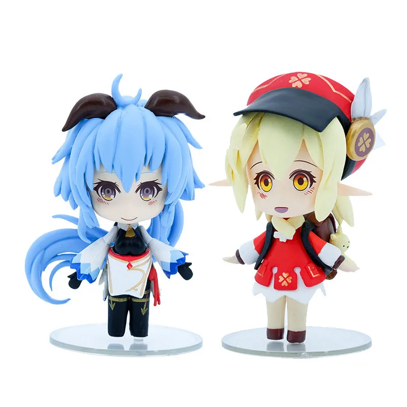 

9CM GanyuKlee Anime Game Genshin Impact Figure Toys Figuine Doll Cute Model Decoration To Cosplay Ornaments PVC Material
