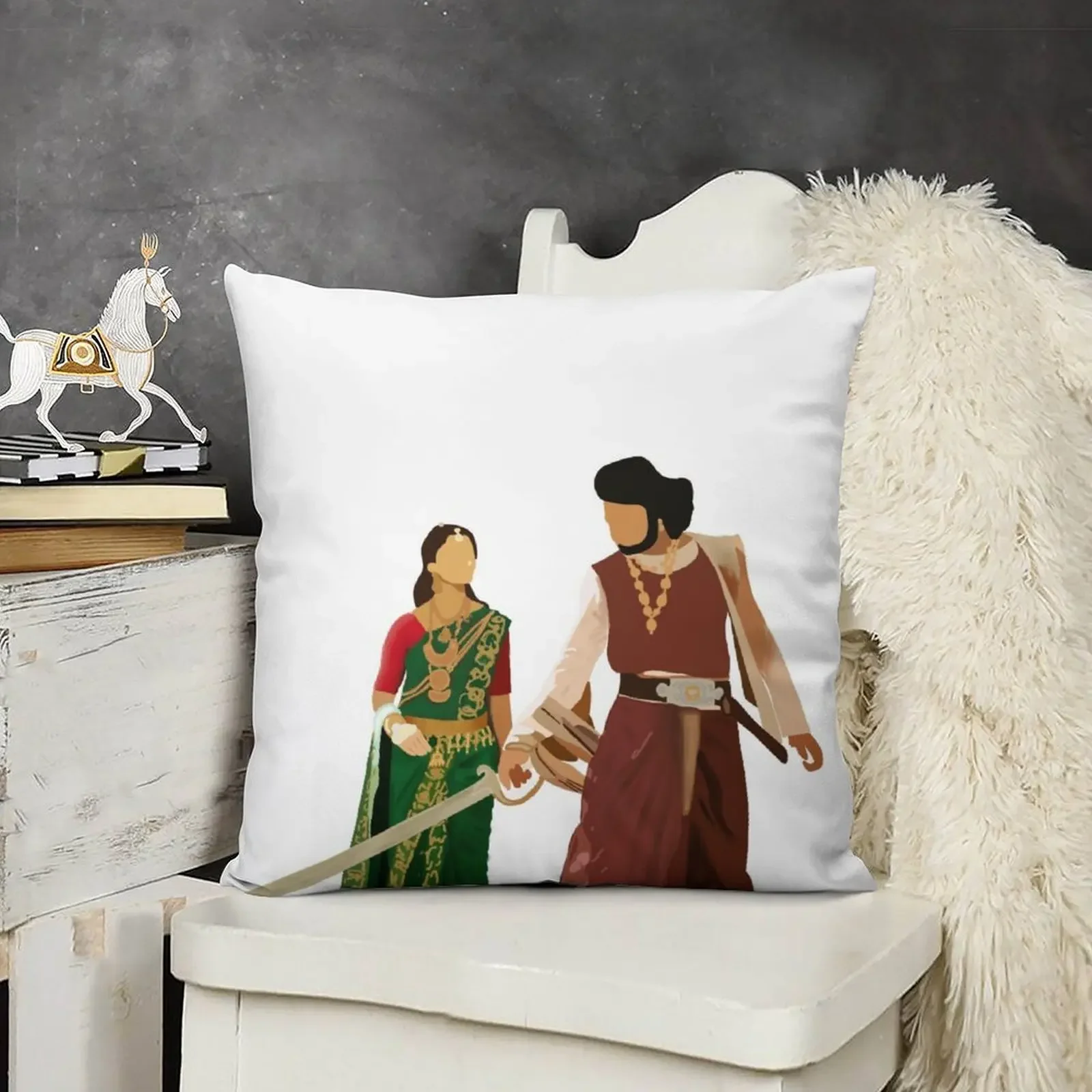 Baah Voi 2/Prabhas и Anushka) Декоративная подушка Диванная Наволочки для подушек Подушка