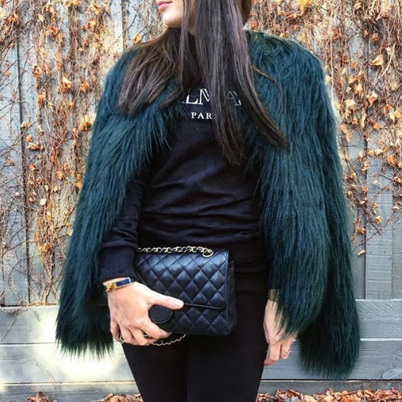 

Fur Wholesale Short Sleeved Washed Wool Lamb Wool Faux Fur Women's Coat Floating Wool Long Fur Tessel Clothes for Lady