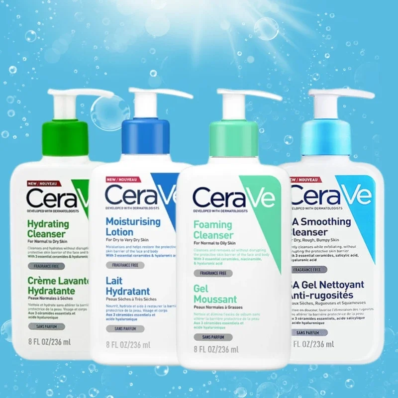 

CeraVe Face Cleaner Cream Acne Control Body Moisturizing Lotion Shrink Pores Repair Facial Skin Redness Exfoliator Whitening