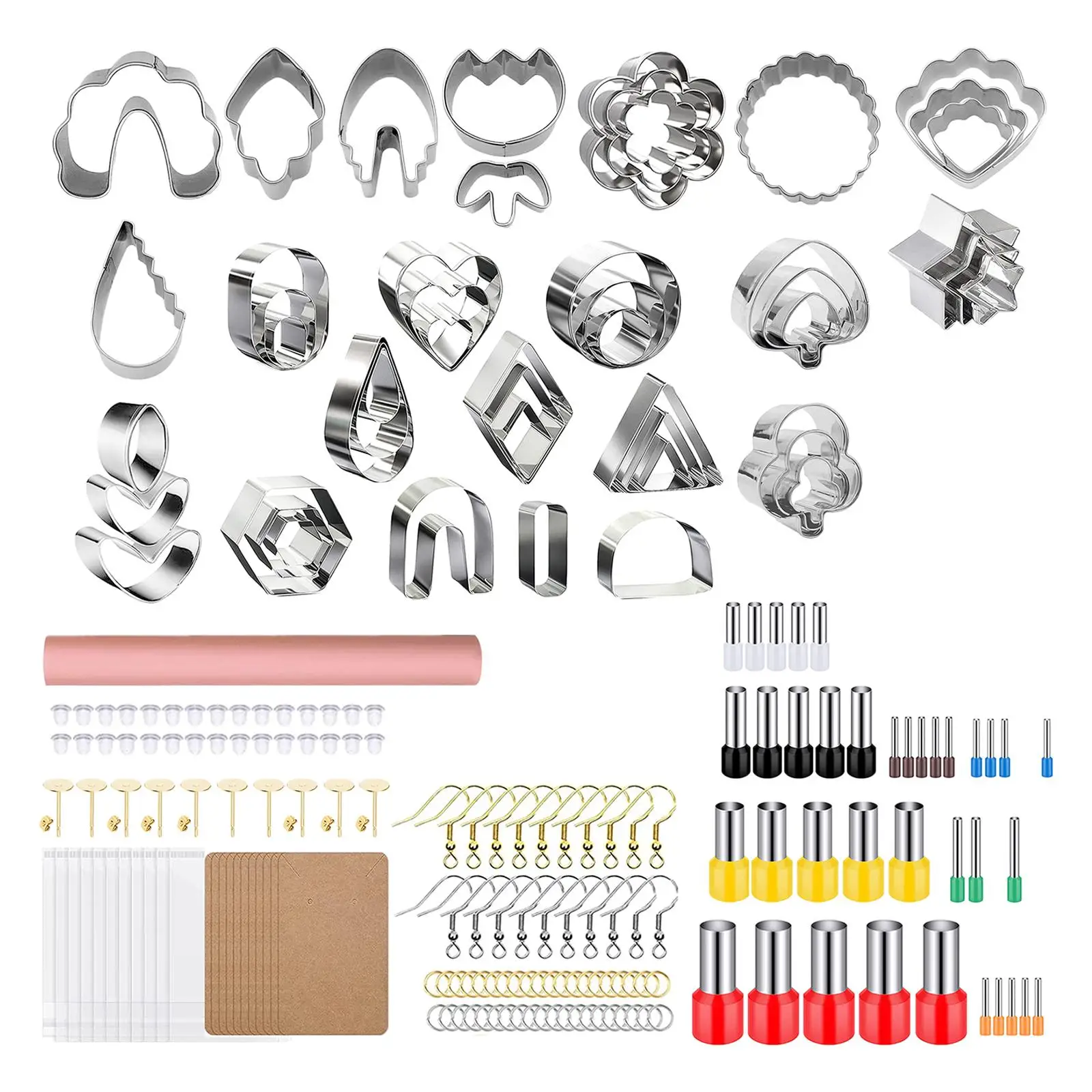 200 Pieces ,  Jewelry Making ,with Earring Cards ,Hooks Jewellery Cutting Tools Kits for Handmade DIY