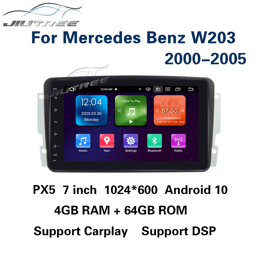

Android 10 Radio Stereo Car Multimedia Player For Mercedes Benz W203 2000 20001 2002 2003 2004 2005 Navigation DSP