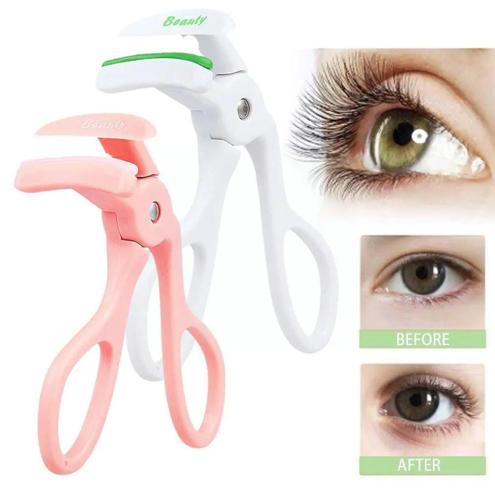 

Portable Eyelash Curler Rubber Natural Curly Cosmetic Tools Clip Lash Curler Eyelash Applicator Curling Makeup Professional D8s6