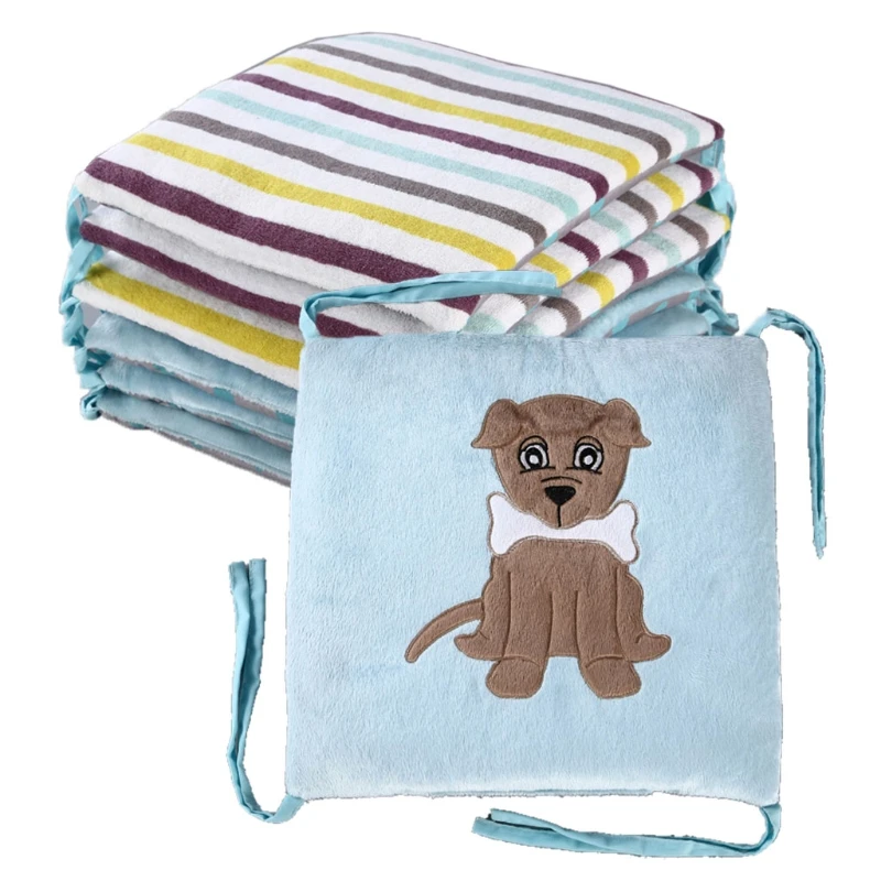 

Baby Room Decor 6pcs Bed Bumpers Set Protector Printed Animal Dogs Pillow For Newborn in the Crib Things 30*30cm