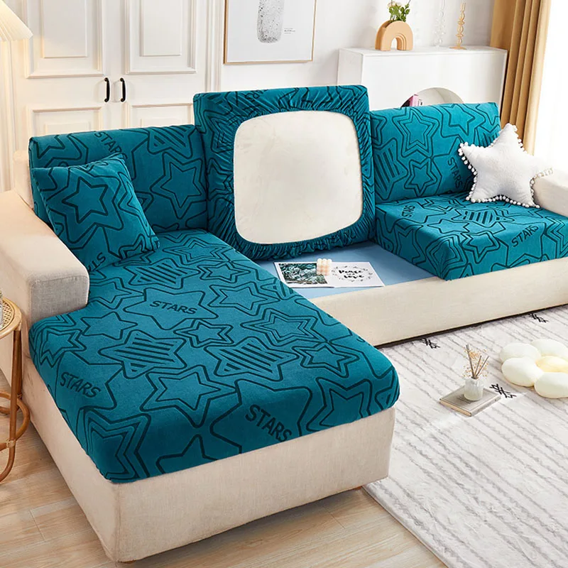 Жаккардовый чехол для диванной подушки Толстый эластичный гостиной кресла