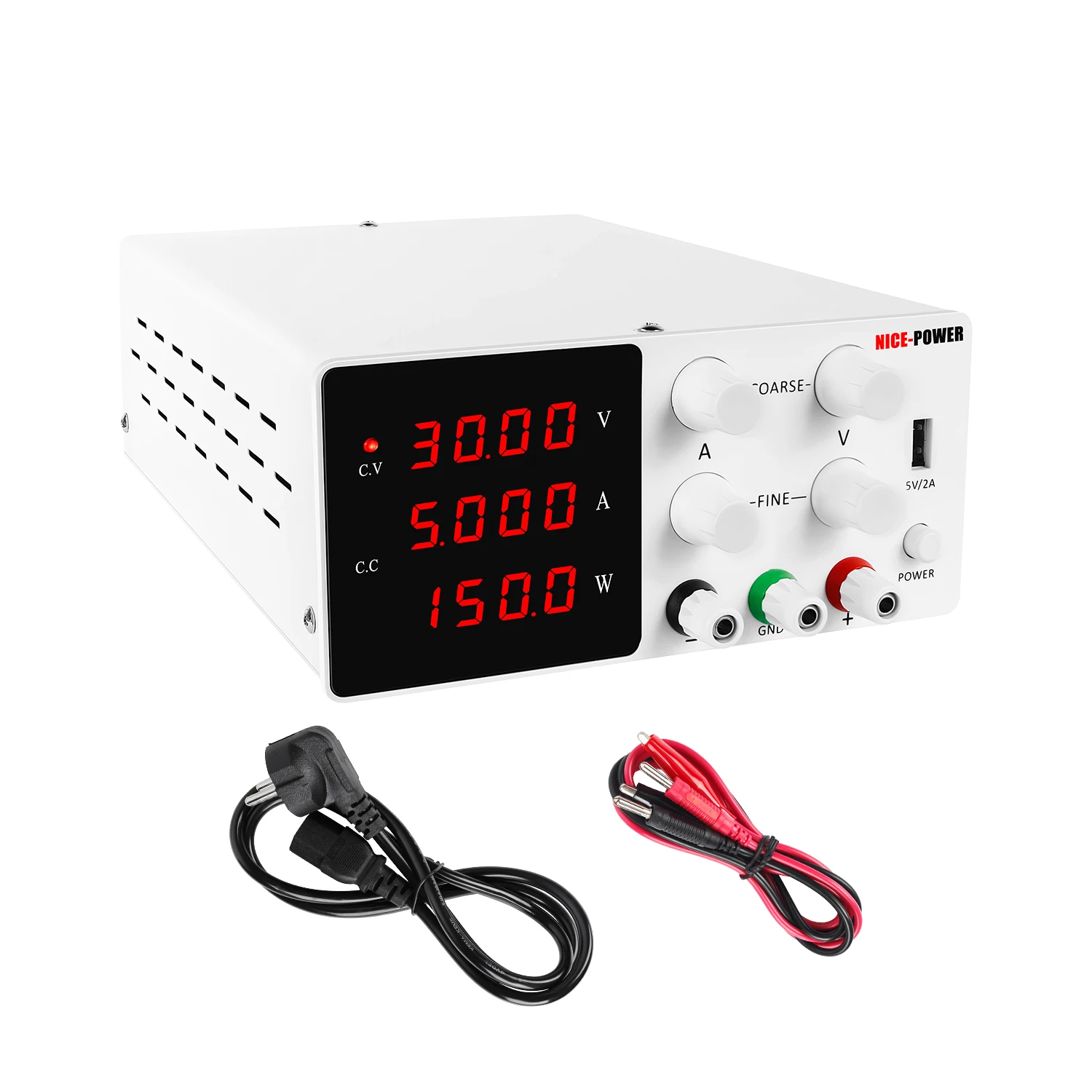 

SPS-W305 30V 5A Digital Display Led High Current High Voltage Regulator Laboratory Switch Dc Power Horizontal