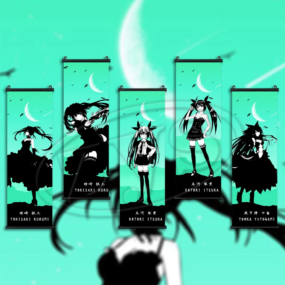 

Аниме плакат Висячие свитки классическое искусство роспись Дата прямая Картина на холсте Настенная картина Детская комната