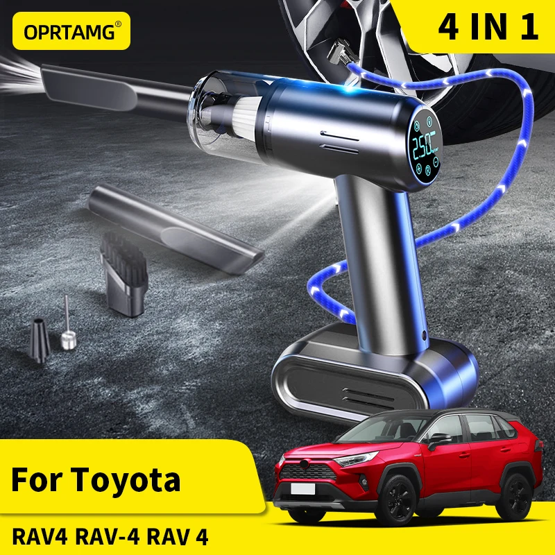 

22000PA Four In One Car Wireless Electric Air Inflatable Pump Vacuum Cleaner For Toyota RAV4 RAV-4 RAV 4 2000-2022 Accessories